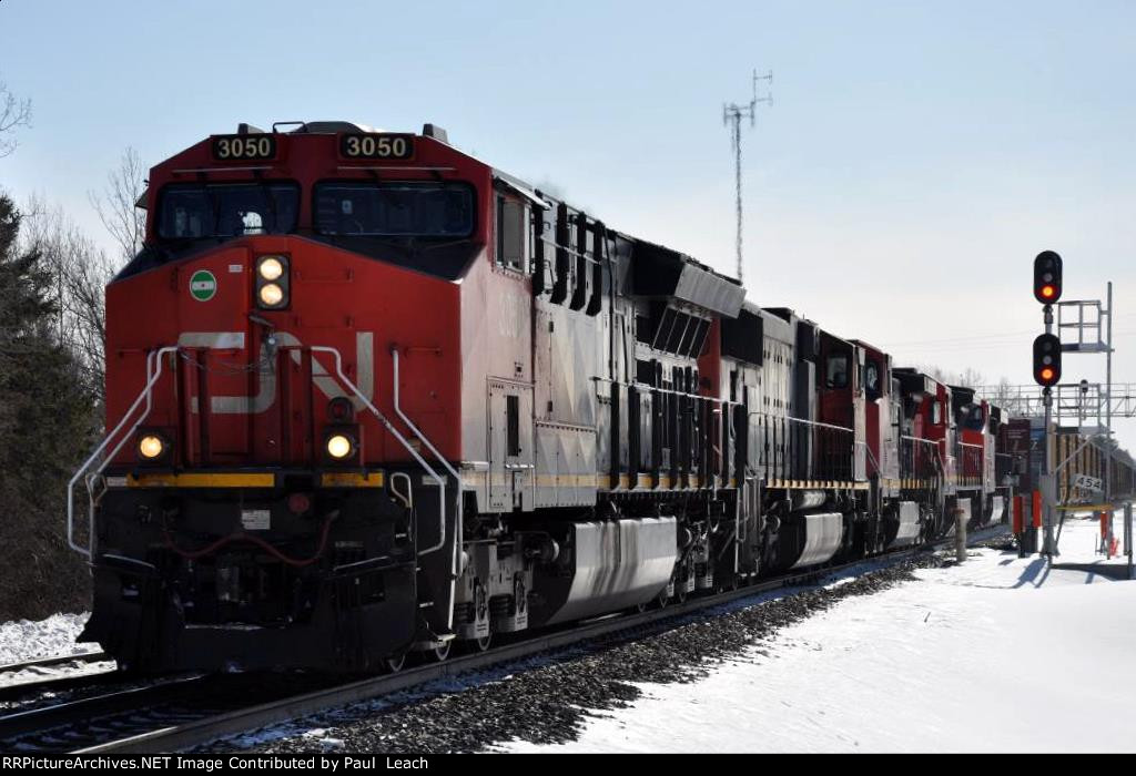 Westbound stack train